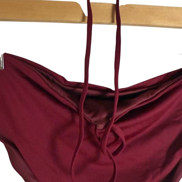 Agua Bendita Safire Red Strappy Bikini Swimsuit Bottoms Size XL - Picture 5 of 8